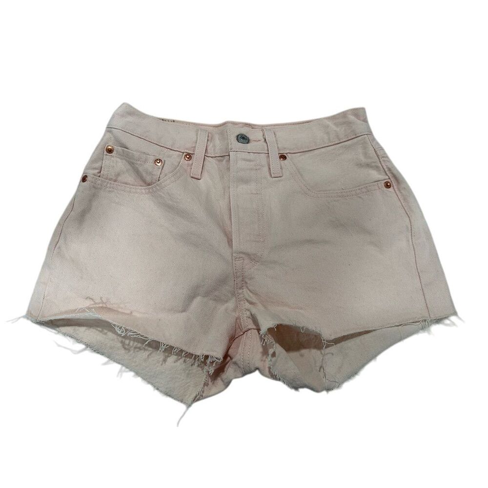 Levi's Women's 501 Cut-Off Denim Shorts Pink Size 26